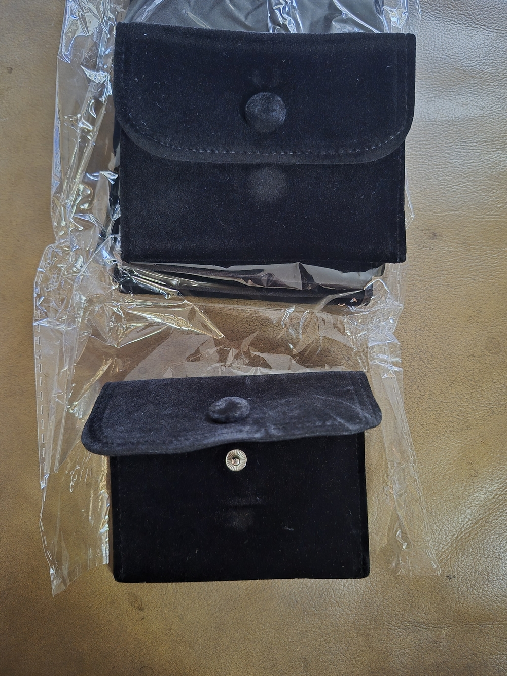 Jewelry Pouches 12 Pack Of Jet Black Velvet Small Bags Has Snap Closure New